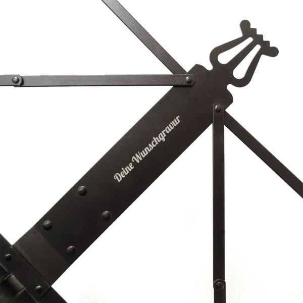 Ruka 37855 Aluminium-Notenständer mit personalisierter Gravur