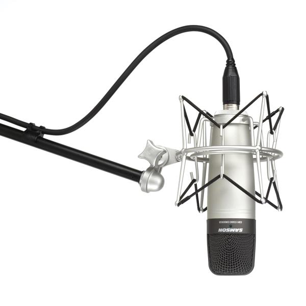 Samson C-01 Kondensator-Mikrofon mit Gelenkarm Weiss