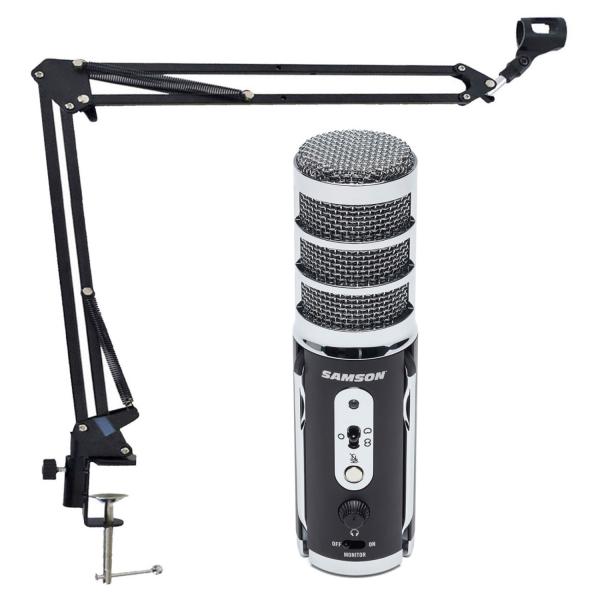 Samson Satellite USB-Mikrofon mit Gelenkarm-Stativ