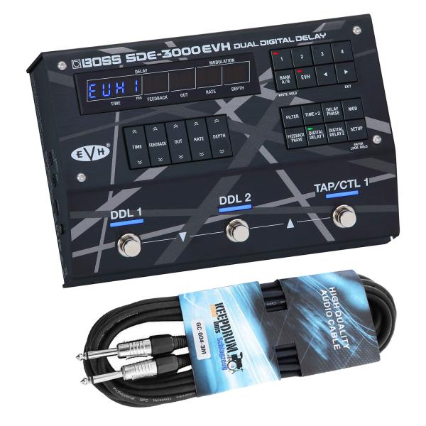 Boss SDE-3000 EVH Digital Dual Delay mit Kabel