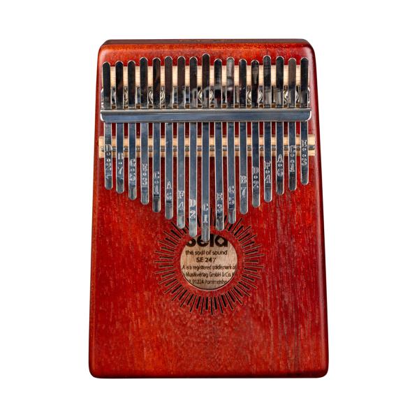 Sela SE247 Kalimba Mahagoni 17 Rot mit Tuch