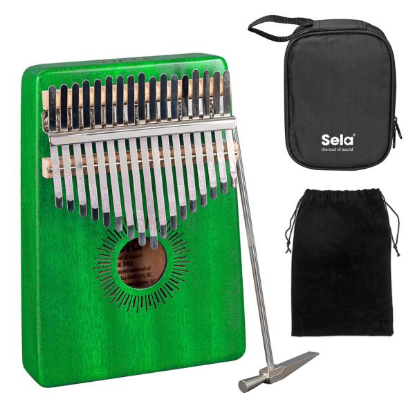 Sela SE248 Kalimba Mahagoni 17 Grün