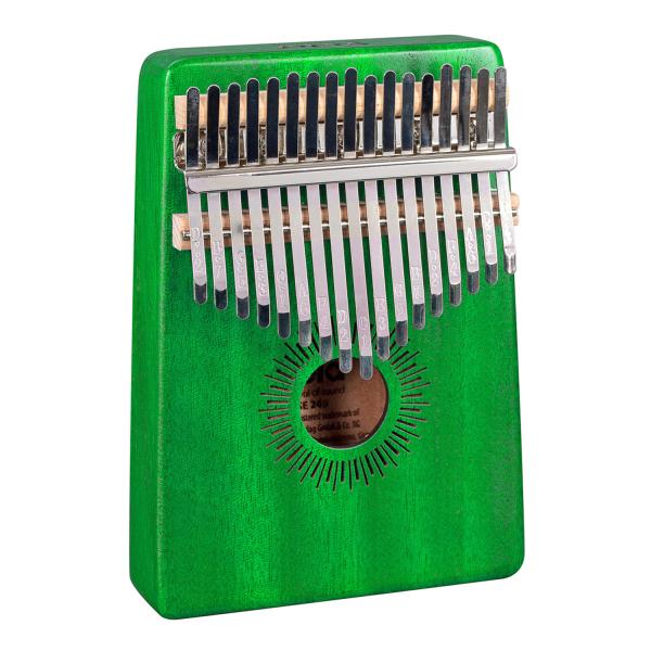 Sela SE248 Kalimba Mahagoni 17 Grün mit Tuch
