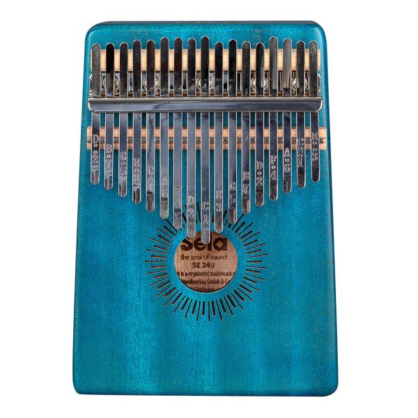 Sela SE249 Kalimba Mahagoni 17 Blau