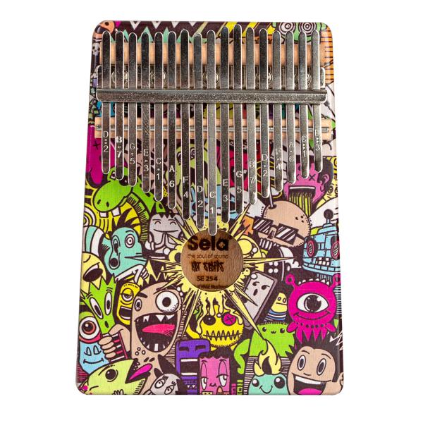 Sela SE 254 Kalimba Mahagoni 17 Little MonstermitTuch