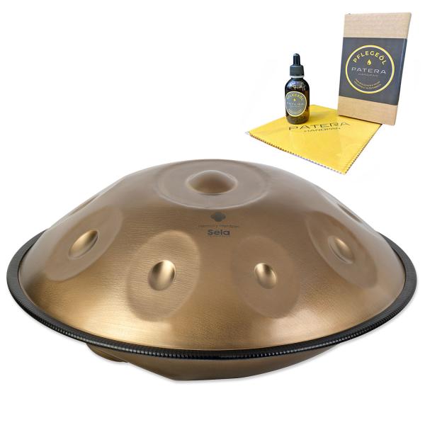 Sela Handpan SEHP203 Harmony D-Kurd mit Pflegemittel