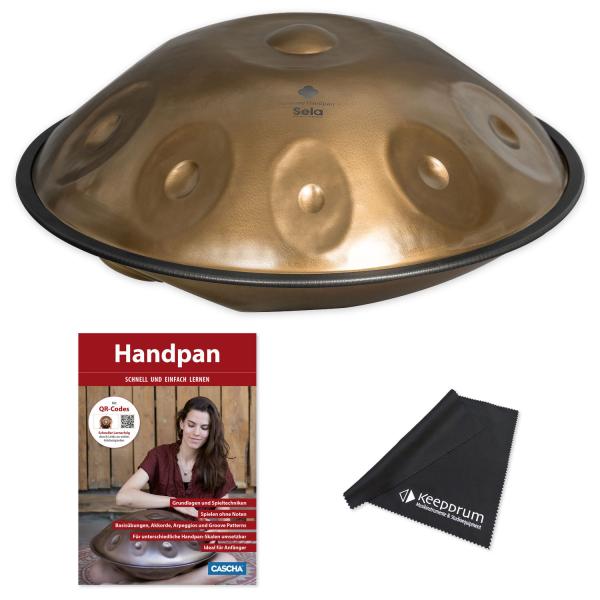 Sela Handpan SEHP330 Harmony D-Kurd Edelstahl mit Lehrbuch