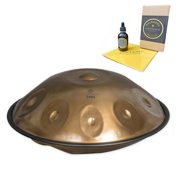 Sela Handpan SEHP330 Harmony D-Kurd mit Pflegemittel