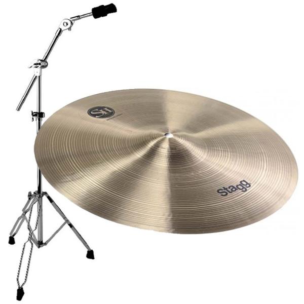 Stagg SH Medium Crash 15 mit Galgenbeckenständer
