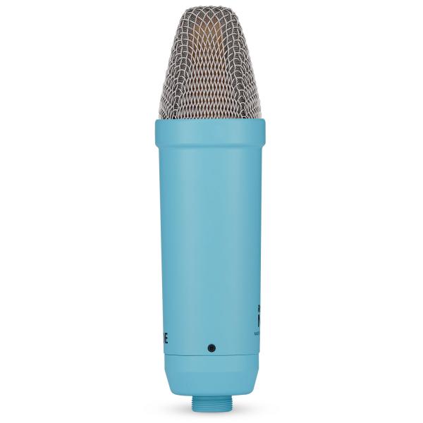 Rode Mikrofon NT1 Signature Blau mit PSA1+ Gelenkarm Blau und Tuch