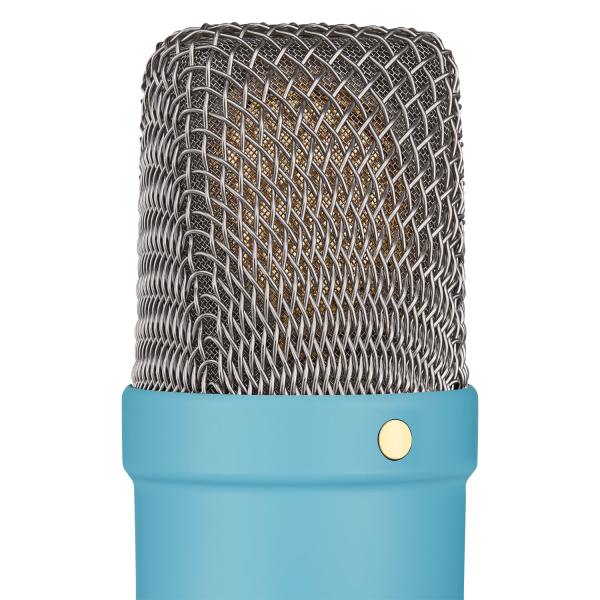 Rode NT1 Signature Blue Mikrofon Blau mit Gelenkarm Weiss