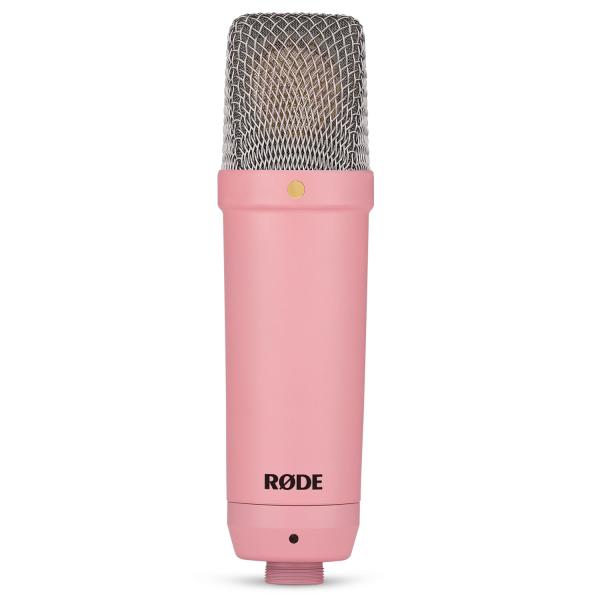Rode NT1 Signature Pink Studio-Mikrofon Rosa mit PSA-1+ Plus Gelenkarm-Stativ Schwarz