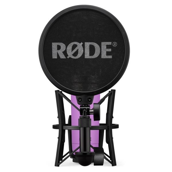 Rode NT1 Signature Purple Studio-Mikrofon Lila mit PSA1 Gelenkarm Schwarz