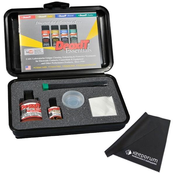 Caig DeoxIT Pflege-Set SK-GXMD Gold für Vakuumröhren-Kontakte mit Mikrofasertuch