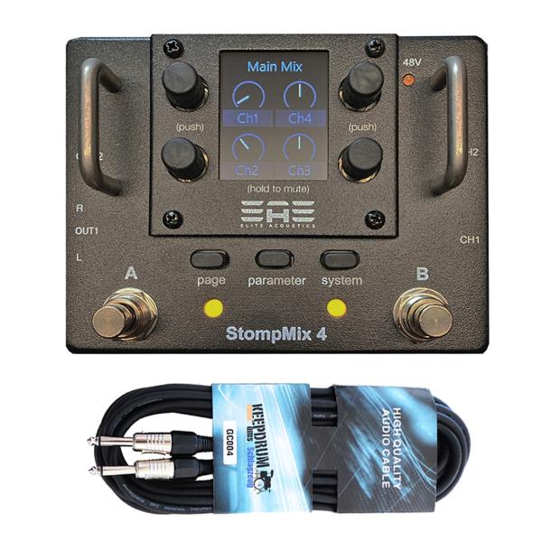 Elite Acoustics Stompmix X4 Digitalmixer mit Kabel