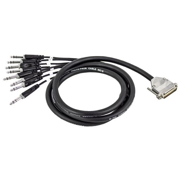 keepdrum Multicore Kabel sna56-8 DB-25 zu 8x TRS-Klinke 3m