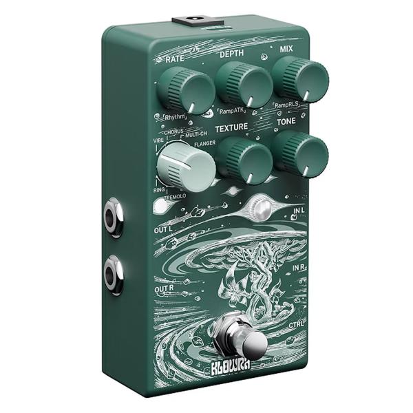Klowra Effektgerät Sprout Modulation Pedal mit Netzteil
