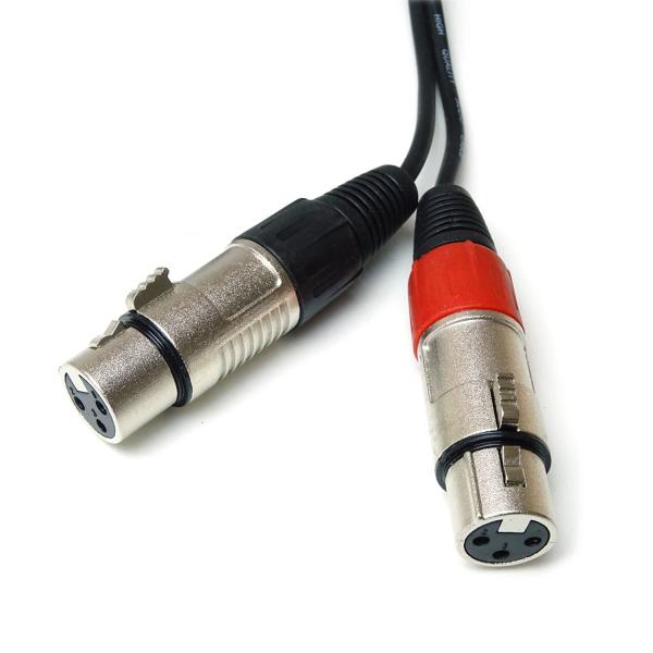 Stagg Twin-Kabel 2x Cinch RCA zu 2x XLR Buchse 60cm
