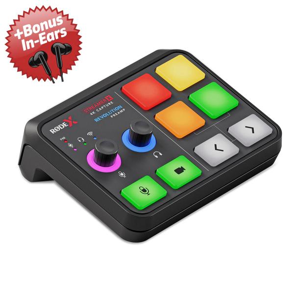 Rode X Streamer X Videoaufnahme-Interface + Bonus In-Ear Kopfhörer