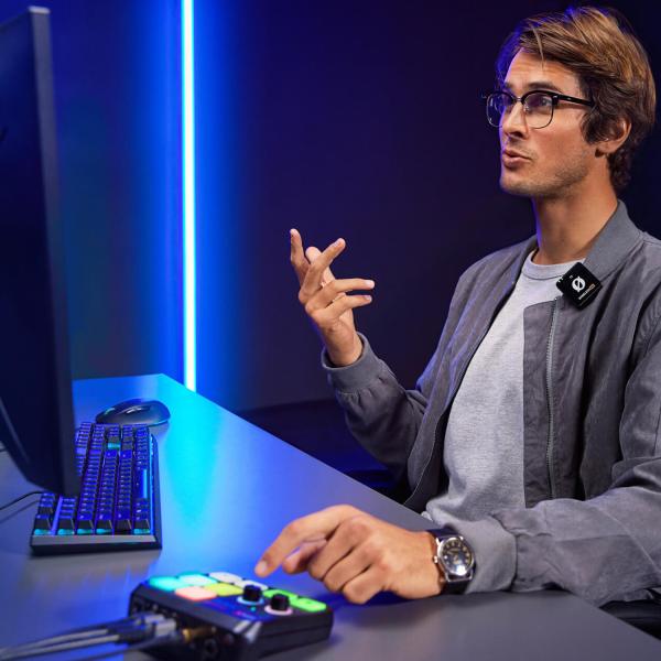 Rode X Streamer X Interface mit Kopfhörer