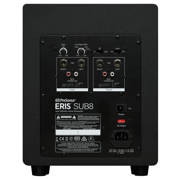Presonus Eris Studio 4 Boxen 1 Paar mit Eris Sub 8 BT Subwoofer und 2x Kabel