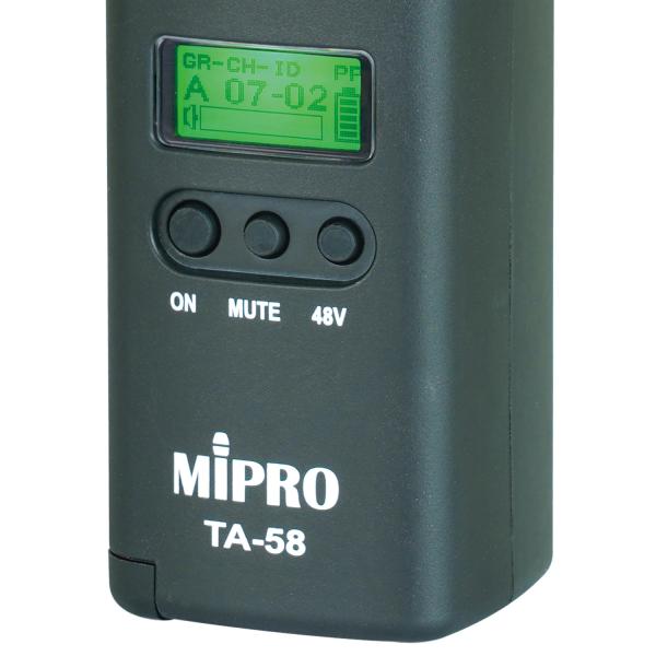 Mipro TA-58 Digitaler Anstecksender für Mikrofone