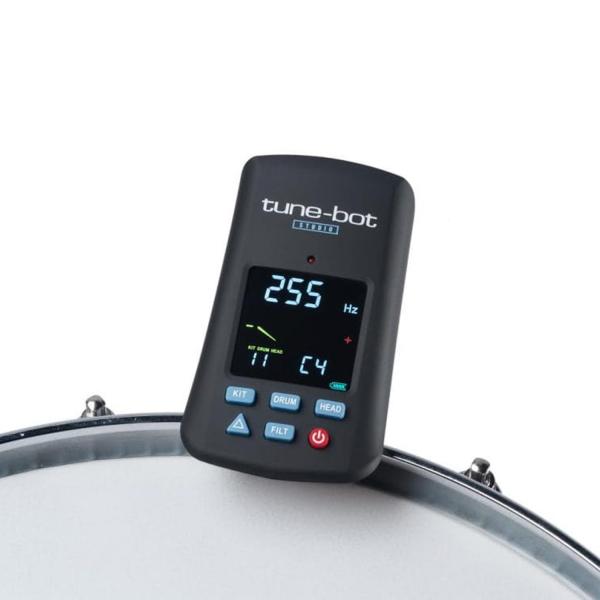 Overtone Labs Stimmgerät Tune-Bot Studio für Schlagzeug mit Drumsticks