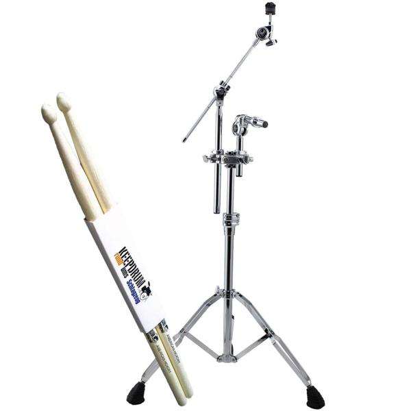 Pearl TC-1030B Tom-Beckenständer mit Schlagzeugstöcken