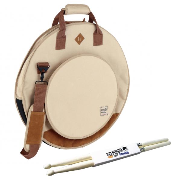 Tama TCB22BE Beckentasche 22 Zoll mit Schlagzeugstöcken