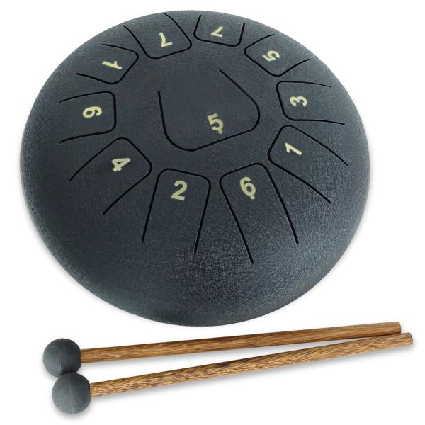 keepdrum Zungentrommel TD8BK Tongue Drum 11 Töne Schwarz