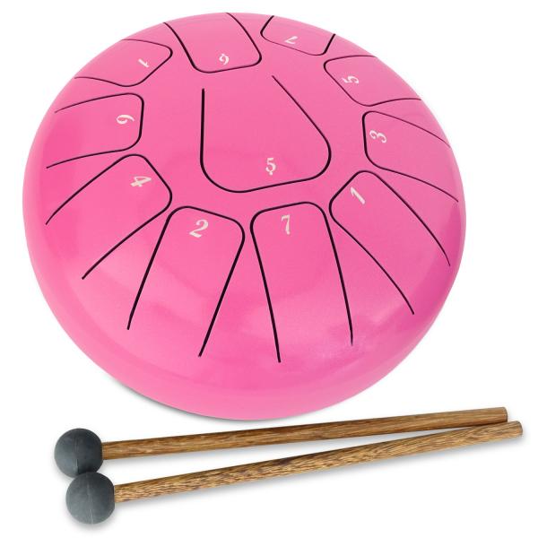 keepdrum Zungentrommel TD8PK-F Tongue Drum 11 Töne Pink F-Dur