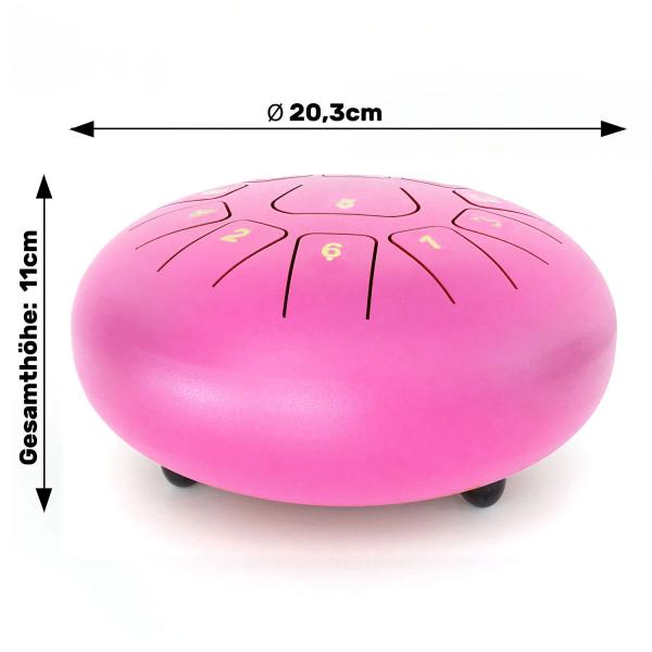 keepdrum Zungentrommel TD8PK Tongue Drum 11 Töne Pink