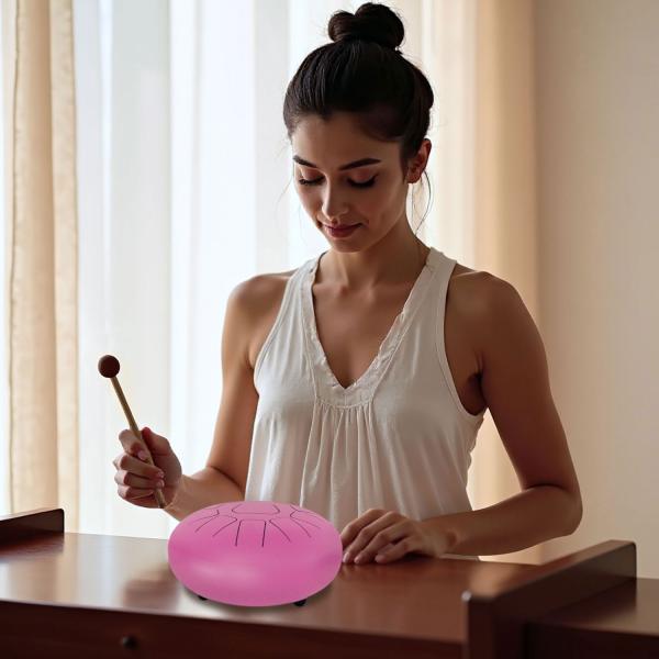 keepdrum Zungentrommel TD8PK-F Tongue Drum 11 Töne Pink F-Dur