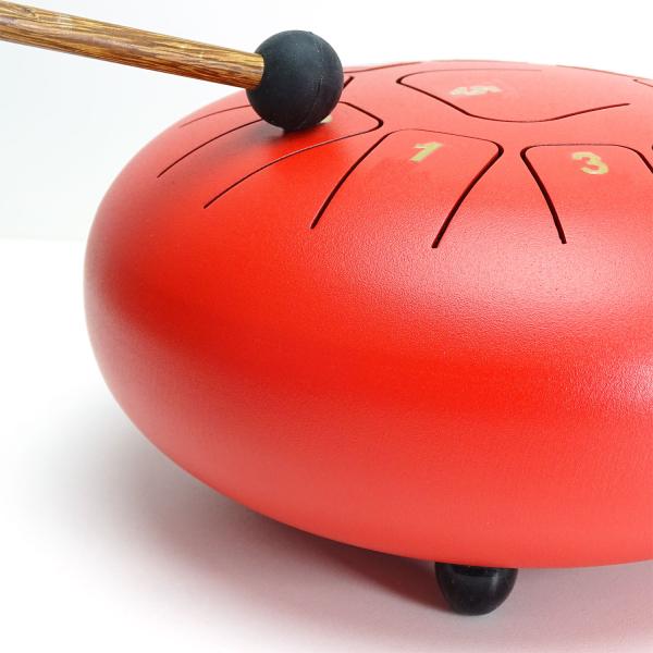 keepdrum Zungentrommel TD8RD Tongue Drum 11 Töne Rot