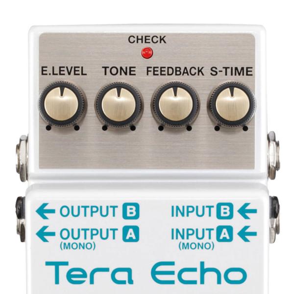 Boss TE-2 Tera Echo Delay Pedal Effektgerät mit Netzteil