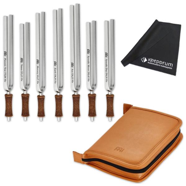Meinl Sonic Energy Stimmgabel Chakra-Set 7-teilig mit Tuch