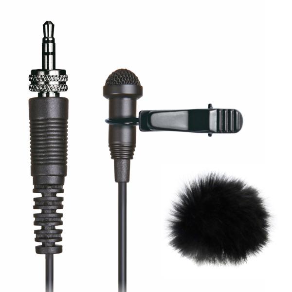 Tascam TM-10LB Lavaliermikrofon mit Fell-Windschutz