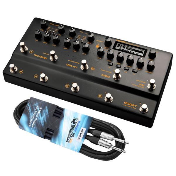 Nux Trident Multi-Effektgerät mit Klinkenkabel
