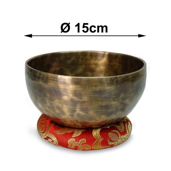 keepdrum Tibetische Bronze-Klangschale 15 cm