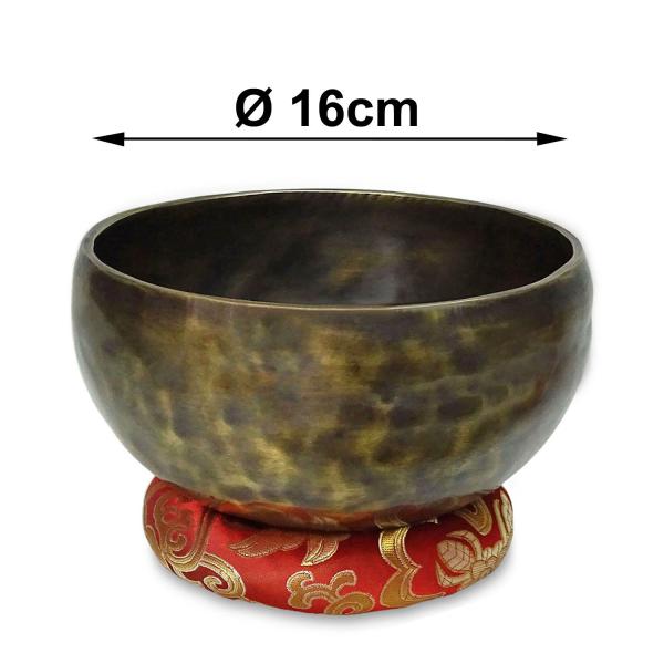 keepdrum Tibetische Bronze-Klangschale 16 cm