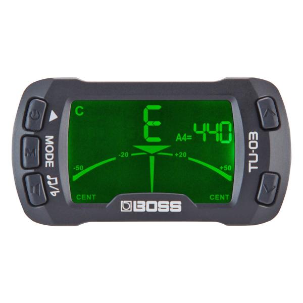 Boss TU-03 Clip-On Tuner mit Mikrofasertuch
