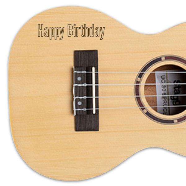 Stagg Ukulele US-30 Sopran-Ukulele mit personalisierter Gravur