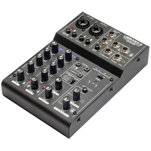 Art USBMix4 USB-Mischpult 4-Kanal mit Kopfhörer