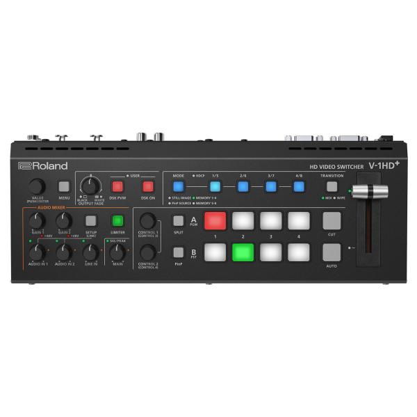 Roland Video Switcher V-1HD+ HD Plus mit XLR-Kabel