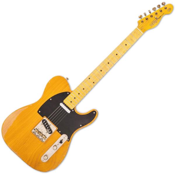 Vintage E-Gitarre V52MRBS Icon Distressed Butterscotch