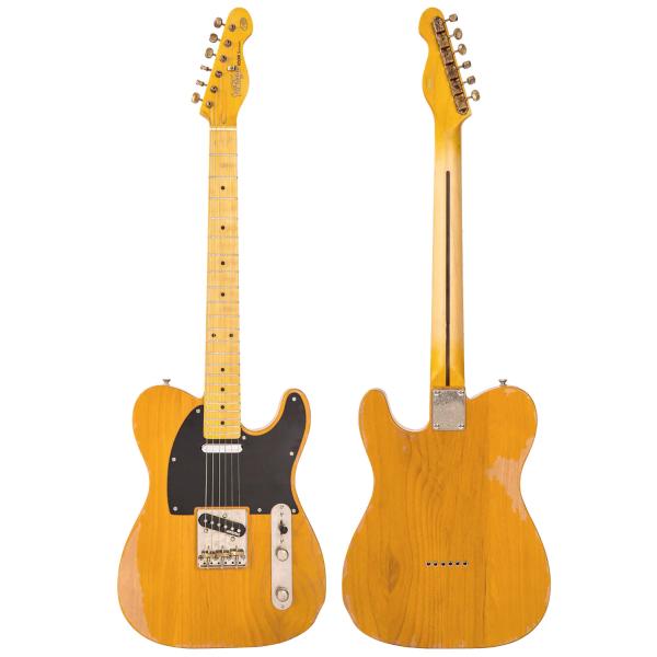 Vintage E-Gitarre V52MRBS Icon Distressed mit Tasche und Kabel