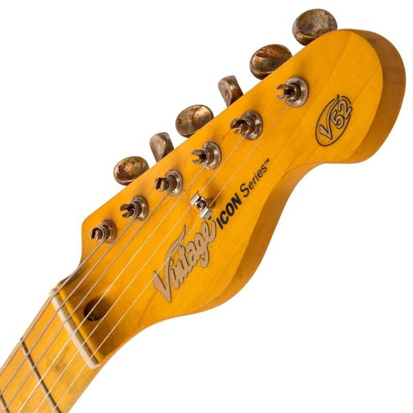 Vintage E-Gitarre V52MRBS Icon Distressed Butterscotch