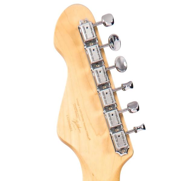 Vintage E-Gitarre V6HMBB Reissued Boulevard Black mit Tasche und Kabel