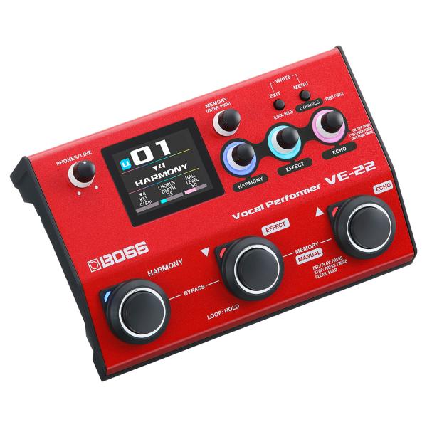 Boss VE-22 Multi-Effektgerät für Gesang mit XLR-Kabel