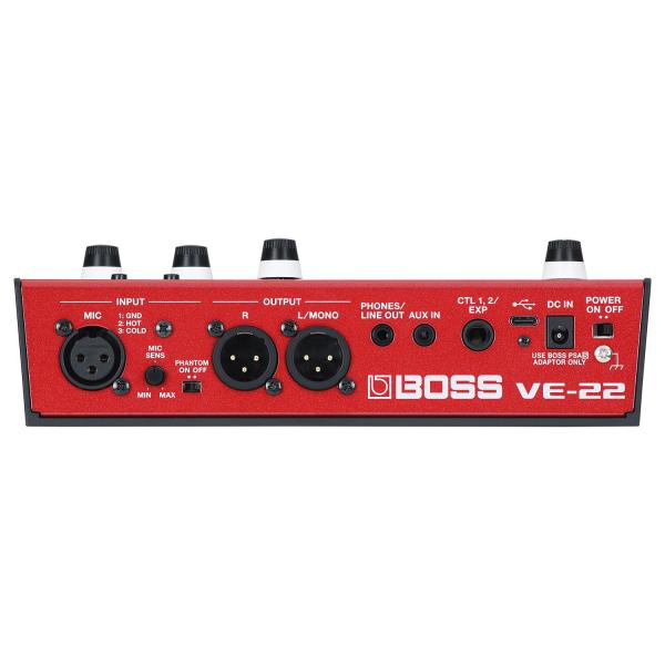 Boss VE-22 Multi-Effektgerät für Gesang mit XLR-Kabel